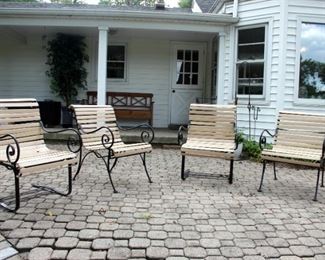 4 Vintage patio Chairs