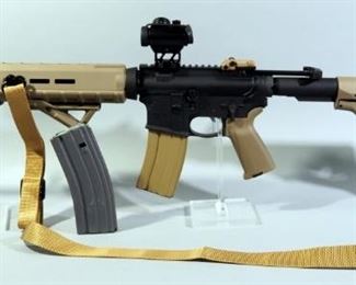 Anderson Manufacturing AM-15 5.56 Cal Rifle SN# 20164002, 2 Total Mags, Red Dot Sight, Flip Up Sights, A2 Flash Hider