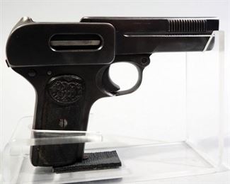 Dreyse 1907 .32 Auto Pistol SN# 212268, German Officers Model, 2 Total Mags, In Leather Holster
