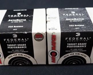 Federal AutoMatch .22 LR Ammo, Approx 650 Rds, Local Pickup Only
