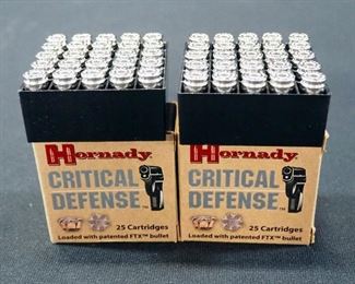Hornady Critical Defense 9mm Luger Ammo, Approx 50 Rds, Local Pickup Only
