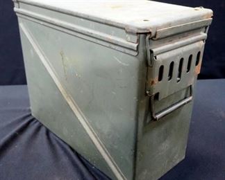 Metal Ammo Can, 14.5" H x 8" W x 18.5" D
