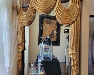 Large "Draped" Mirror.