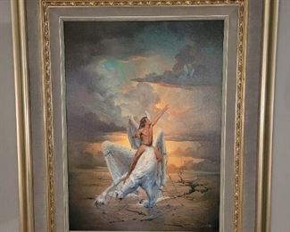 John Pitre "Restrictions" Giclee On Canvas. Limited Edition. Signed and Numbered 7 of 375.