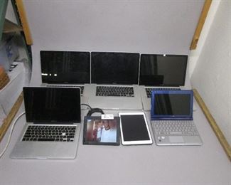 LOT OF 7 LAPTOP/TABLETS PARTS AND REPAIR