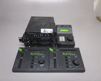OX ELECTRONICS INCLUDING STUDIO COMM MODEL 59, TELOS T-1MODEM , BUF VTC2000 AND MORE