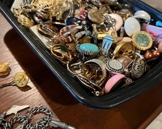 Costume jewelry and sterling pieces 