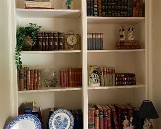 lovely antique & : leather-bound decorator books and volume sets, 