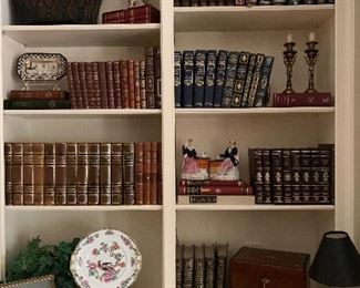 lovely antique & : leather-bound decorator books and volume sets, 