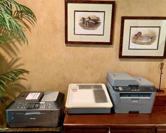 Copy, Fax. Printers Duck prints: L: "Histrionicus Torquatas" J. Gould and H.C. Richter framed lithograph R: "Marcea Penelope" J. Gould and H.C. Richter framed lithograph