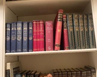 lovely antique & : leather-bound decorator books and volume sets, 