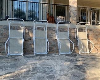 Vintage Telescope Tubular lounge chairs 1984