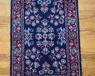 Indian Kashan wool pile cotton foundation made in 1980's , 2' x 3'50 years old exc condition