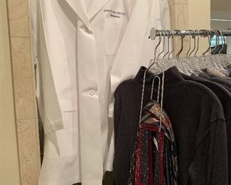 Medical coats and preparer clothes Nautica, Ralph Lauren, Greg Norman etc.