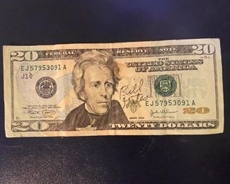 Autographed Bill Gates