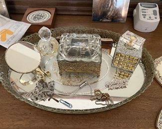 Vanity Tray & Perfume Bottles