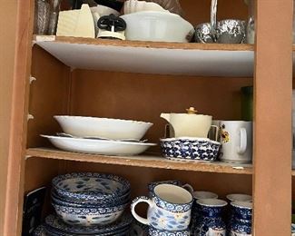 Polish Blue and White Pottery