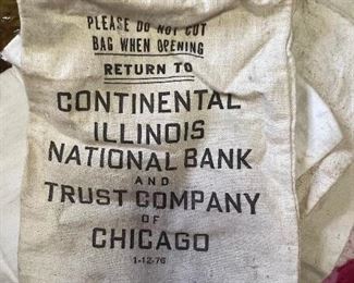 Continental Illinois National bannk Bank Bag