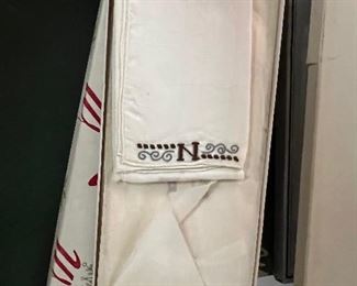 Monogrammed N Handkerchiefs