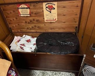 Cedar Chest & Contents