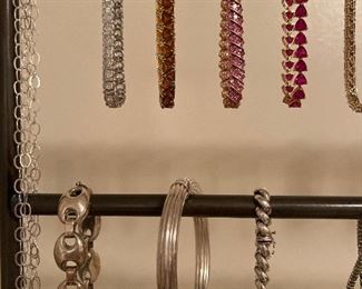Big Bling Sterling Silver Bracelets