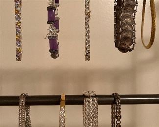 Big Bling Sterling Silver Bracelets