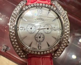 Rhinestone watch by Adrienne 