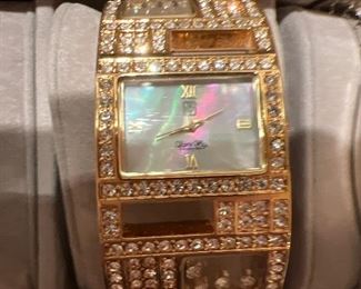 Rhinestone watch by Adrienne 