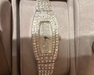 Rhinestone watch by Adrienne 