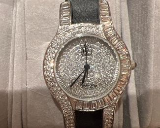 Rhinestone watch by Adrienne 