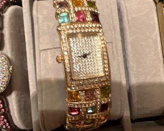 Rhinestone watch 