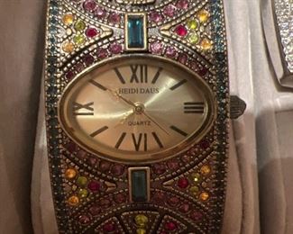 Heidi Daus Rhinestone watch