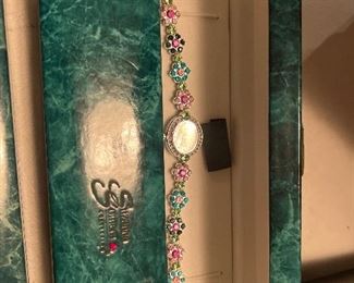 Rhinestone watch Suzanne Somers 