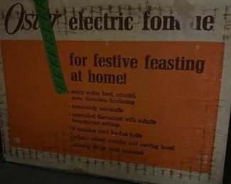 Vintage electric fondue