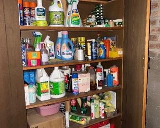 Massive amounts of cleaning products