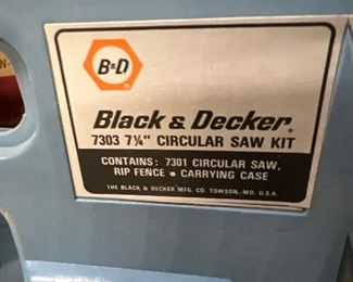 7 1/4 saw black & decker