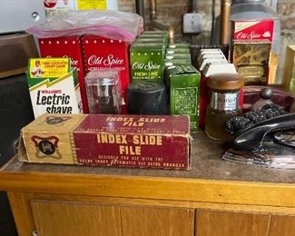 Old spice and other men’s colognes 