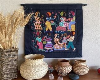 157 International Collectibles Woven Baskets and More