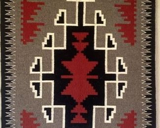 171 Native American Hand Woven Wool Rug