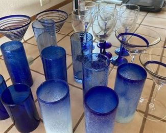 183 Blue Glassware