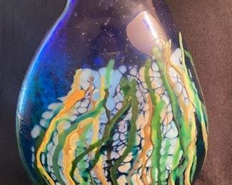 Br138 Art Glass Vase By C Duperron L Westrom