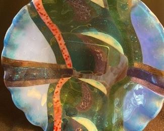 Br141 Weir Studios Fused Glass Bowl