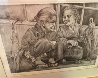 Br143 Willy Seiler Etching Chatterboxes