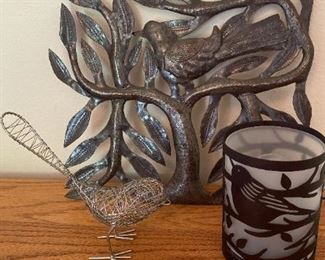 BR146 Metal Bird Decor