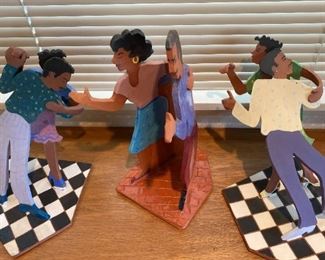 Fr045 Whimsical Ceramic Dancers