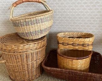 Lr036 Dorsay Fischer Signed Woven Basket And Others