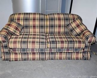 Broyhill Plaid Sleeper Sofa