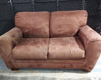 Nice Brown Fabrique Loveseat