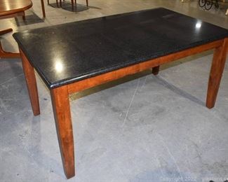 Nice Size Rectangular Table with Granite Top
