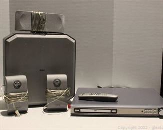 Philips DVD Home Theater System with DVD Rack